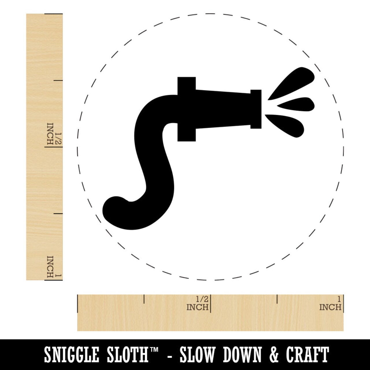 Fire Hose Firefighter with Water Rubber Stamp for Stamping Crafting Planners